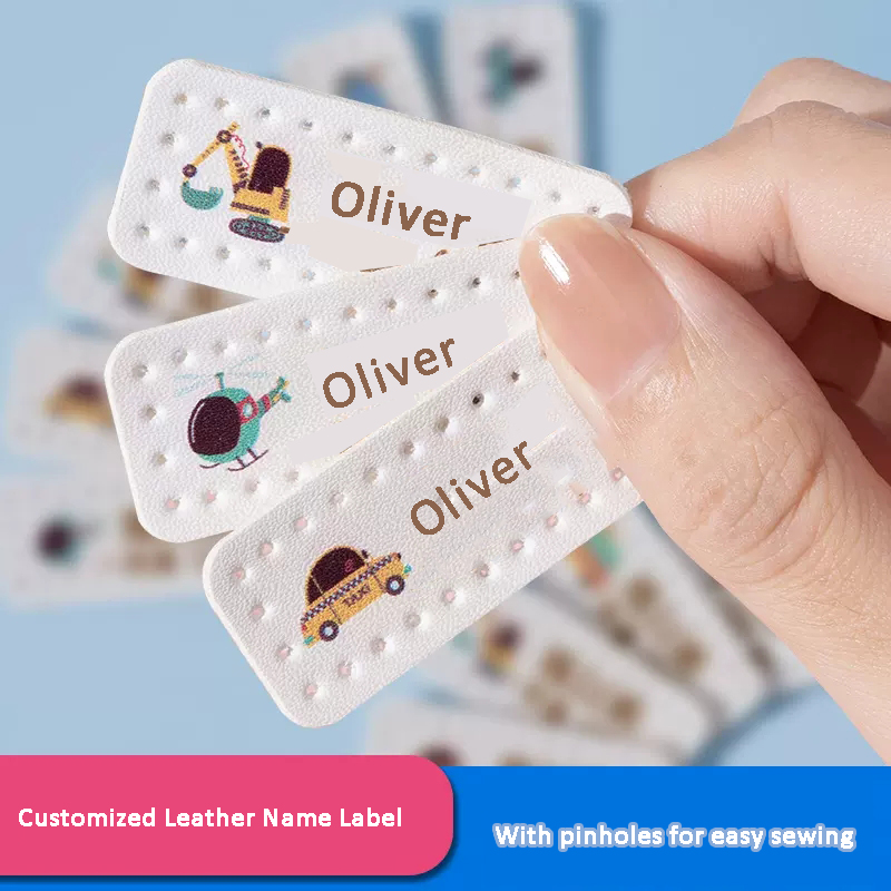 Baby Clothing Labels - Etiqueta de couro personalizada com nome