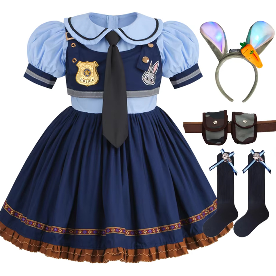 Baby Clothing Europe - Fantasia de Cosplay Judy para Crianças,