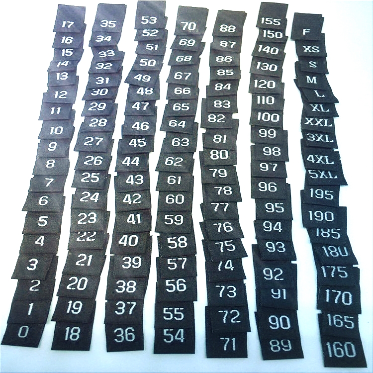 Baby Clothing Labels - Etiqueta de Tamanho Digital Europeia para