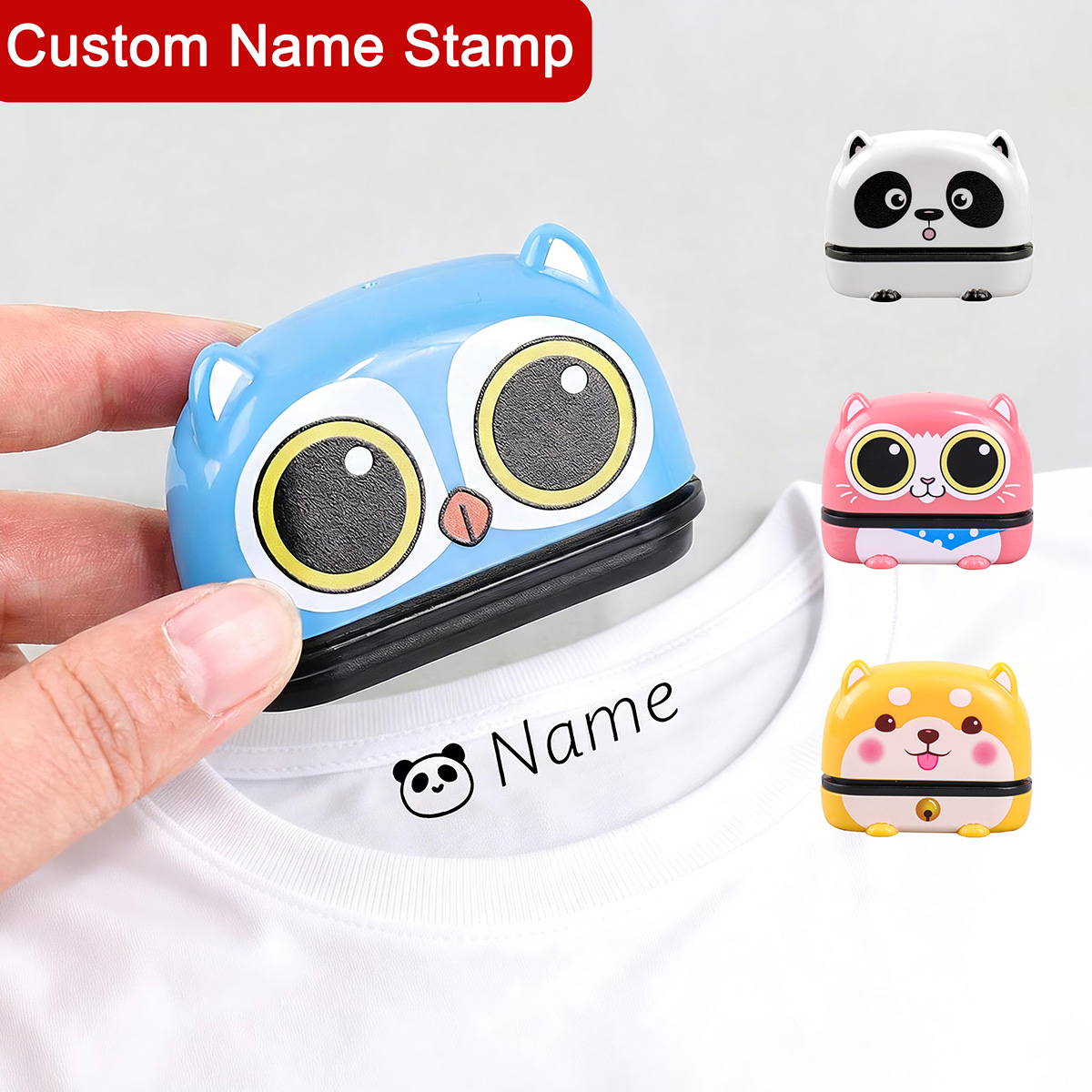 Baby Clothing Labels - Carimbo de nome personalizado fofo, selo