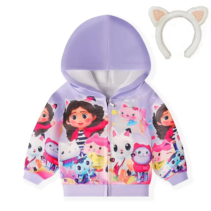 Baby Clothing Zip - Jaqueta com Capuz de Gato Cosplay
