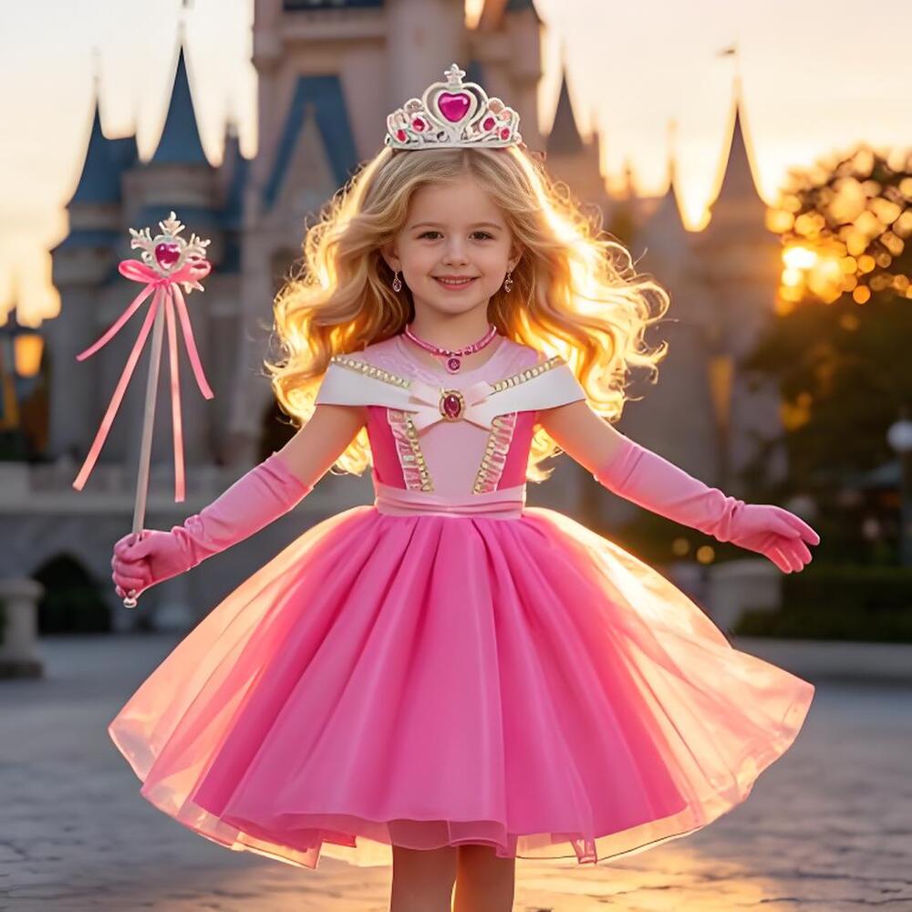 Baby Clothing Europe - 3-10 anos bela adormecida carnaval vestir-se