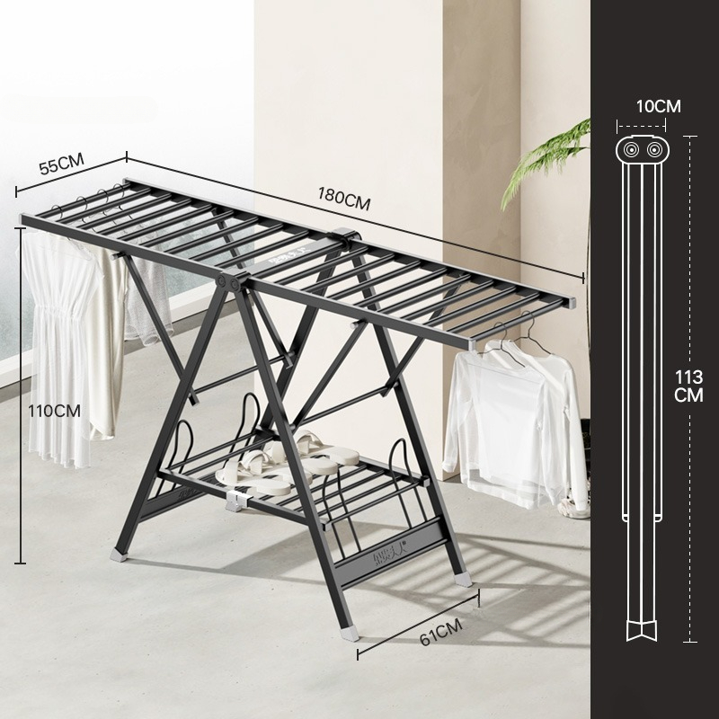Cabide dobrável quatro estaçõe - Baby Clothing Drying Rack avaliação e preço