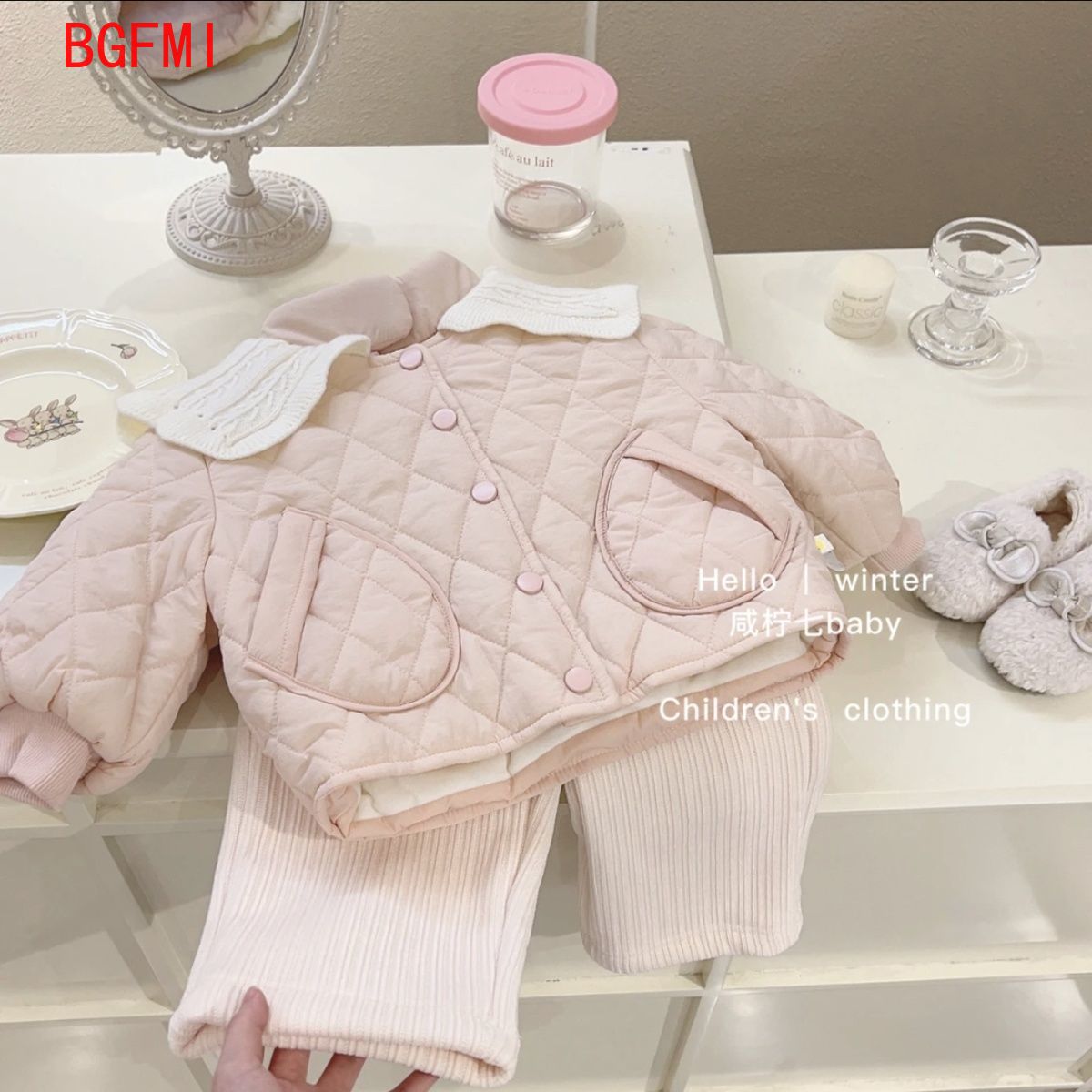 Meninas rosa veludo interior a - Baby Clothing Quilt avaliação e preço