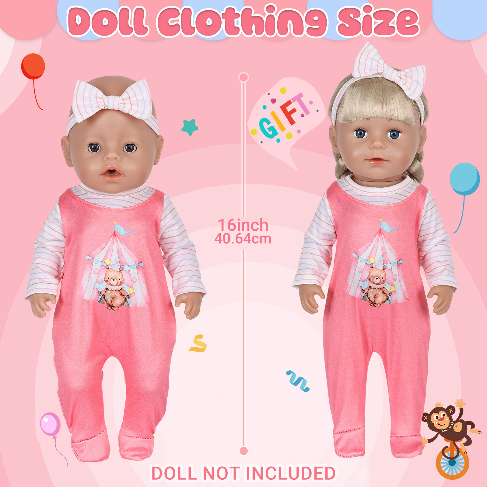 Roupas para bonecas de 16-18 p - Baby Clothing Set avaliação e preço