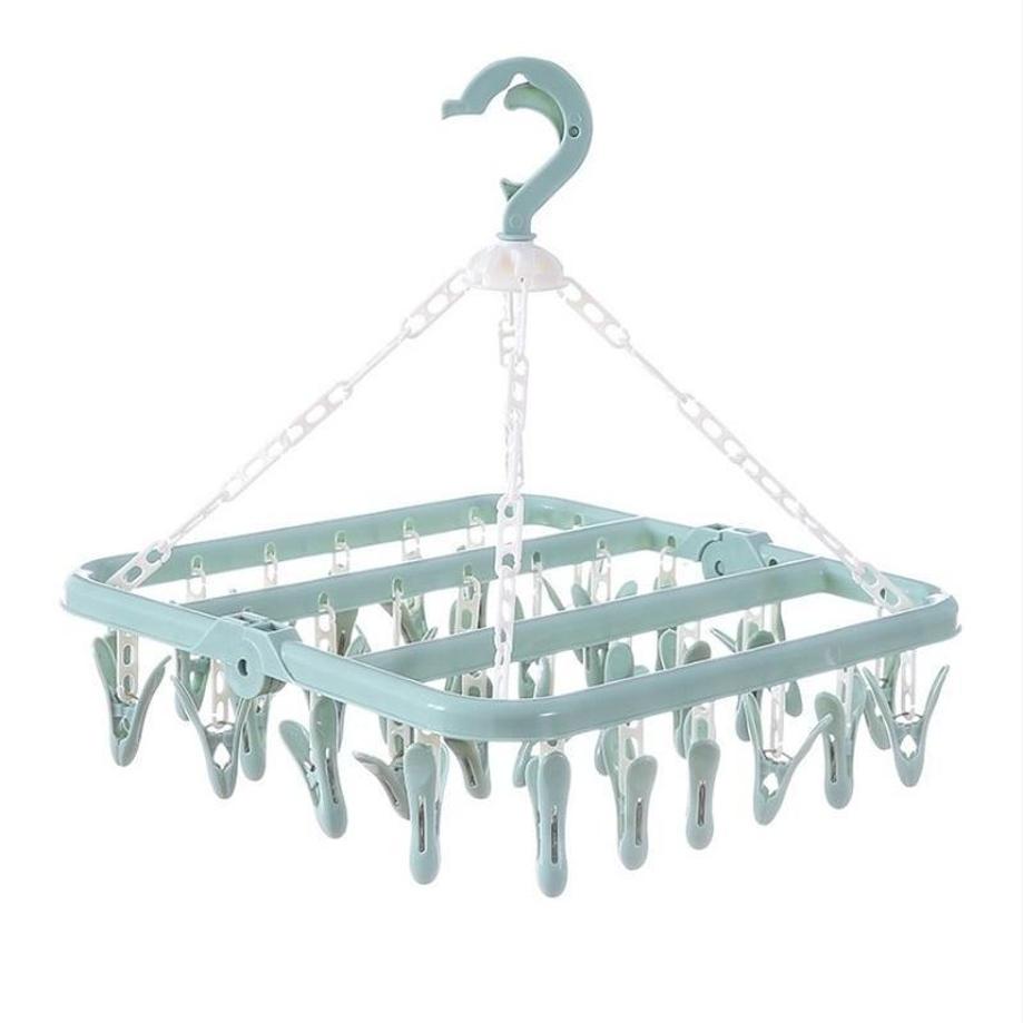 1 Pcs 32 Clips Folding Clothes - Baby Clothing Drying Rack avaliação e preço