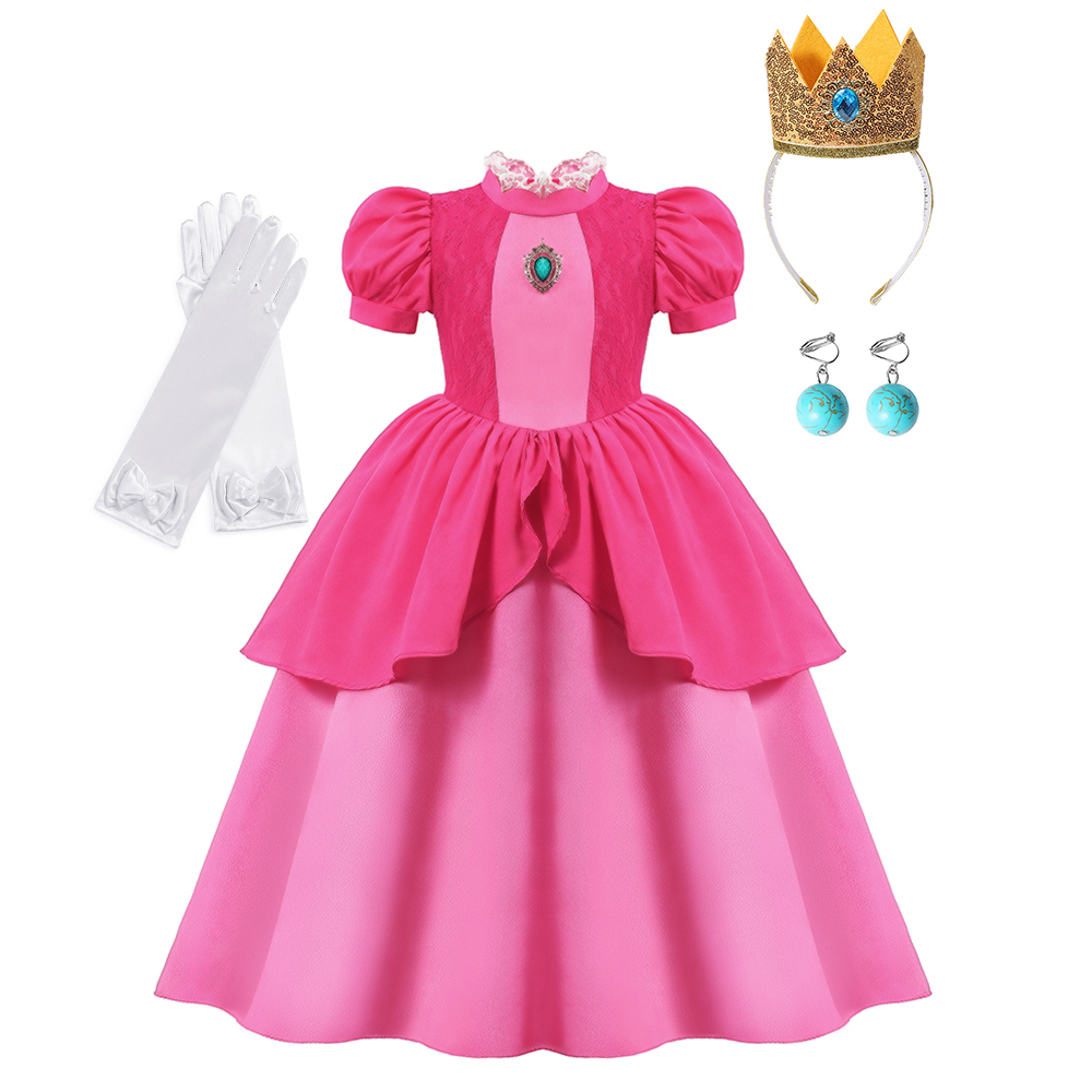 Vestido cosplay pêssego menina - Baby Clothing Europe avaliação e preço